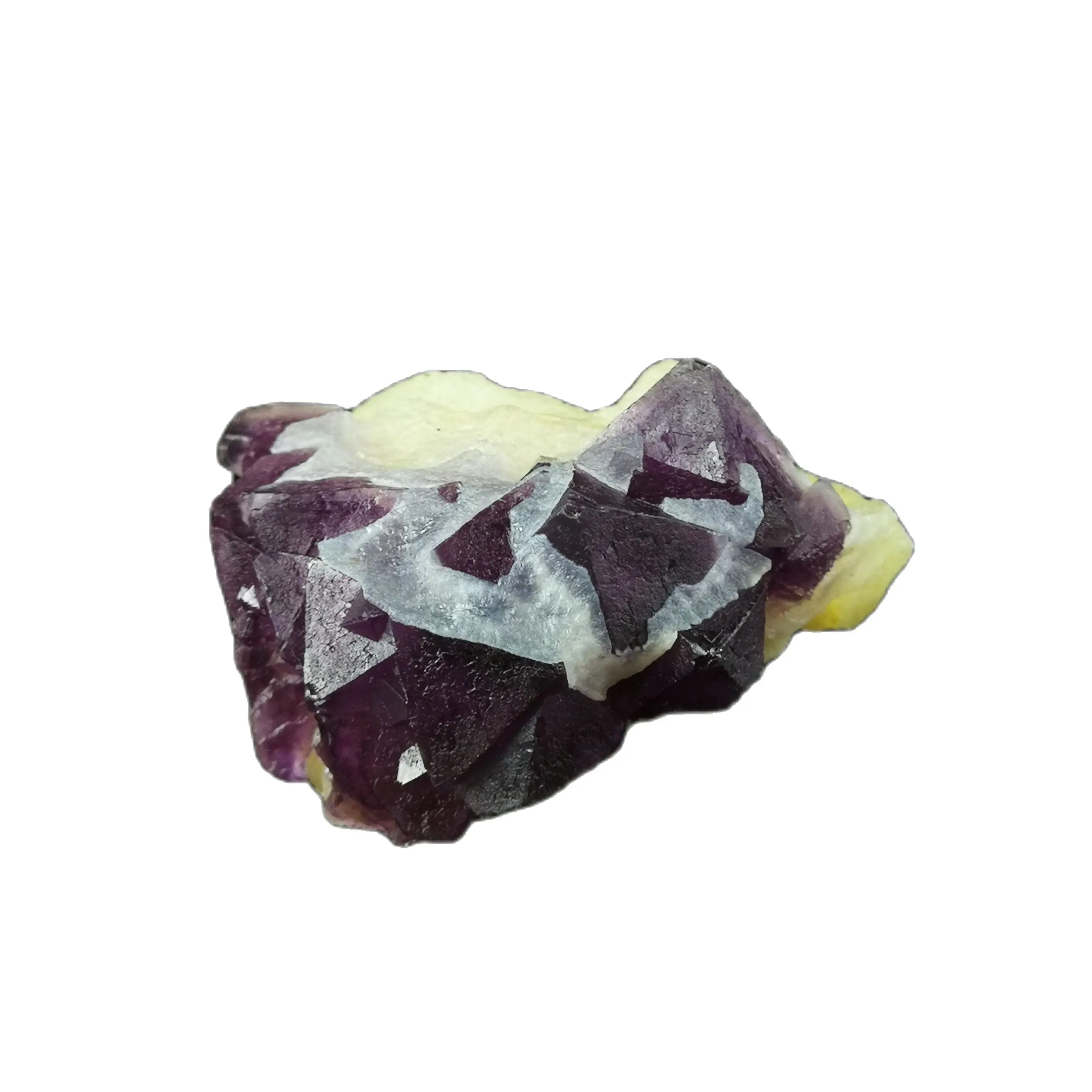 

39.4gNatural purple octahedral fluorite mineral specimen furniture ornaments