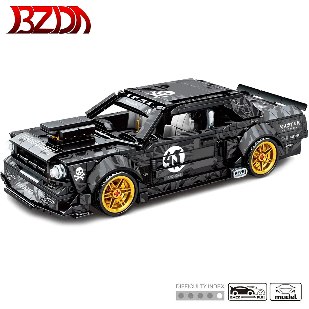 Городской гоночный автомобиль модель автомобиля чемпионов скорости Sembo блочный