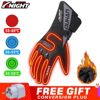 duhan motorcycle heated gloves waterproof gloves battery powered winter warm heating gloves guantes touch screen rechargeable