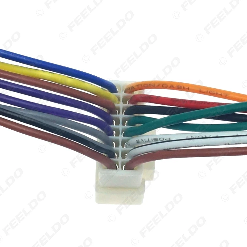 FEELDO 1 шт. автомобильный стереорадиоприемник 16 штырьков жгуты проводов для