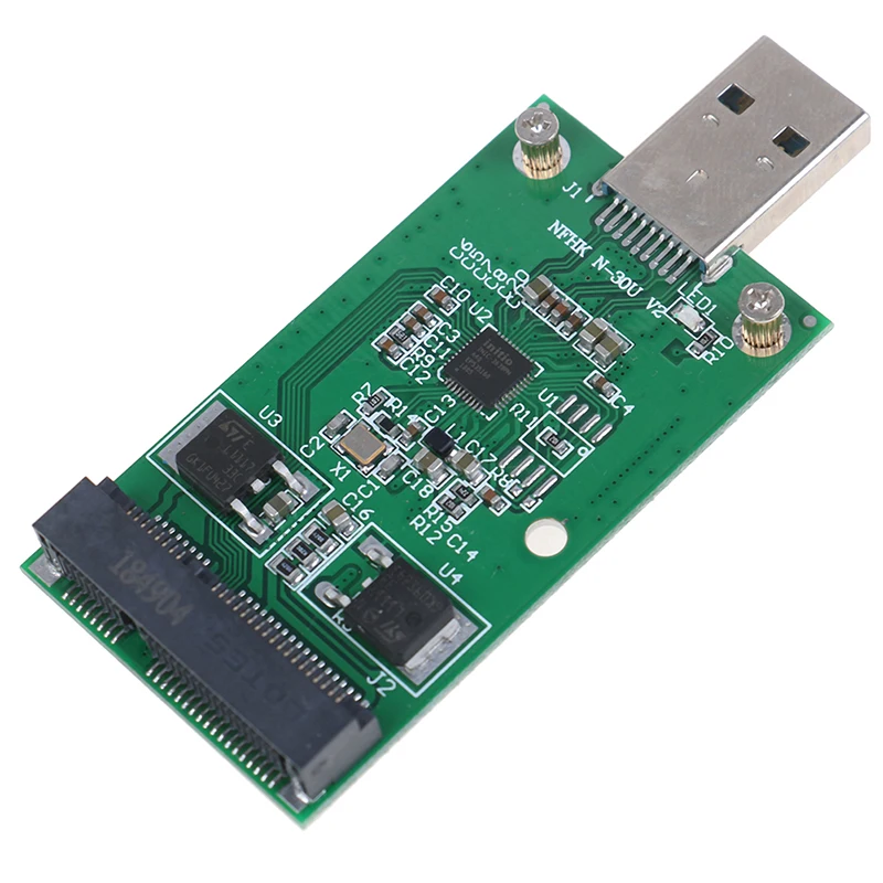 Мини USB 3 0 к PCIE mSATA 1 шт. внешний SSD PCBA адаптер карта Компьютерные разъемы