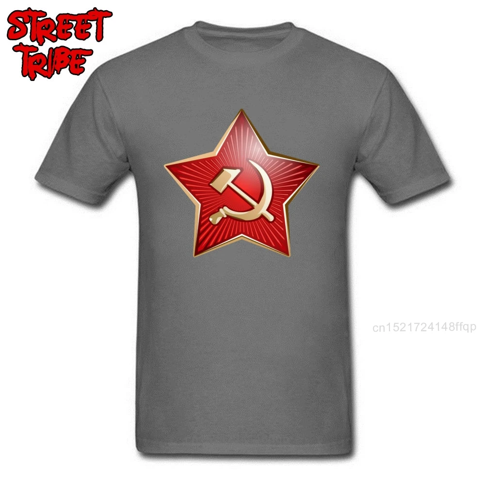 Мужская приталенная футболка с логотипом C P Red Star брендовая Футболка принтом CCCP