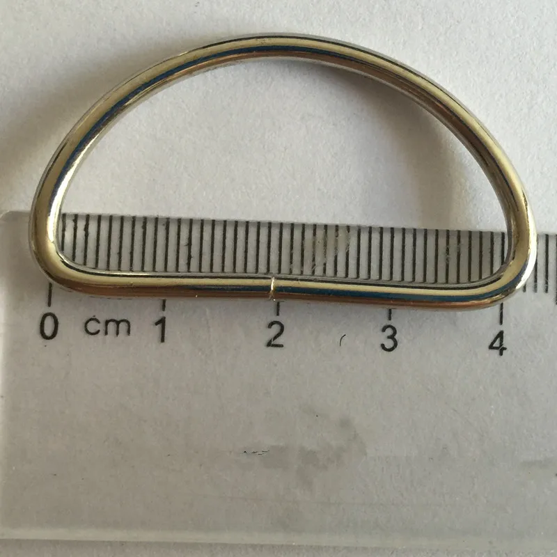 Металлическая D-образная Пряжка 10 шт./лот 40 мм металлические аксессуары для сумок