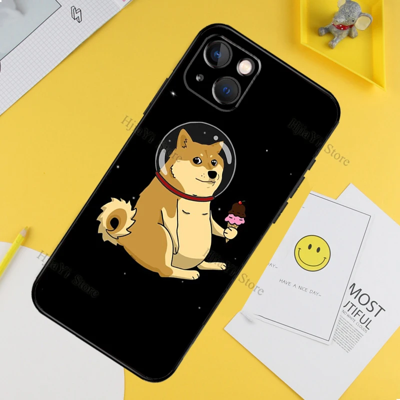 Чехол Doge Meme Kabosu для iPhone 11 12 13 14 Pro Max Mini X XR XS MAX 6S 7 8 Plus SE 2020 на заднюю крышку телефона.