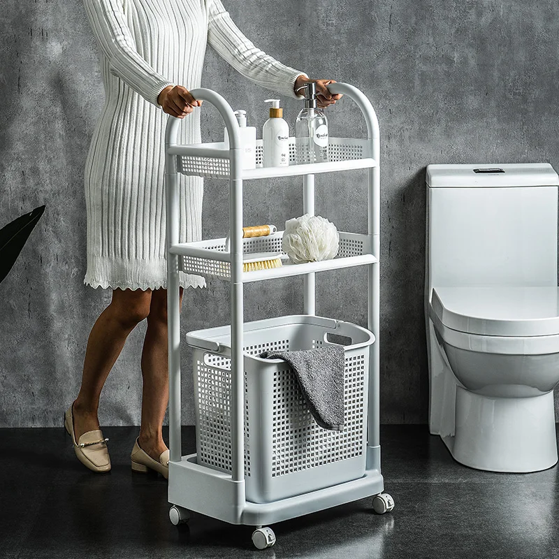 Полка для ванной стиральная машина туалет напольная корзина хранения грязной