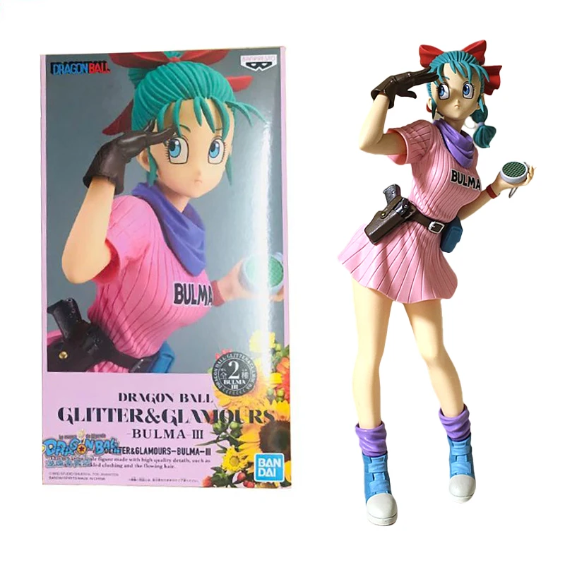 16 см Bandai в стиле аниме Драконий жемчуг зет Bulma блеск модная Действие ПВХ