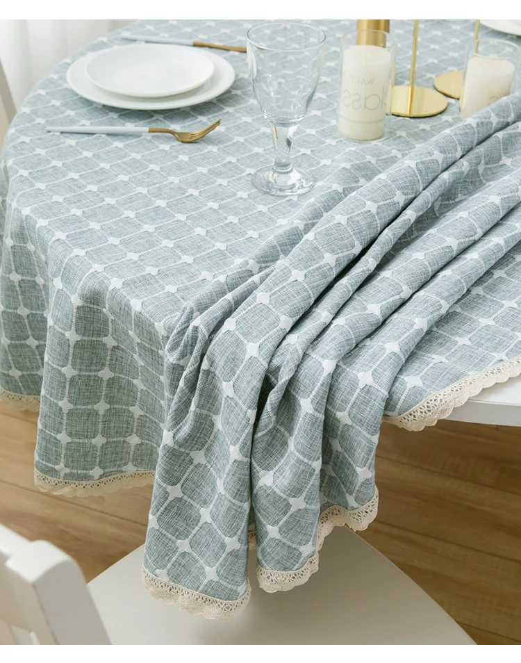 Кружевная скатерть для стола из хлопка и льна|Скатерти| |