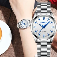 reloj mujer stainless steel business watch for women waterproof silver ladies watch luxury watches women fashion clock