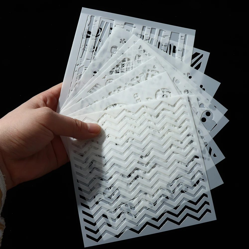 13 видов стилей новые трафареты для раскрашивания стен штамп скрапбукинга