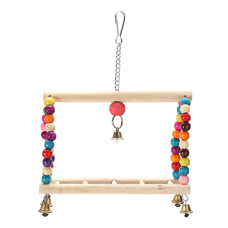 Игрушка для попугаев 1 шт. игровая подставка птиц деревянная площадка кокатила