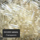 1000 шт. пустые желатиновые капсулы, желатиновые капсулы, Пустые твердые желатиновые капсулы, прозрачный Кошерный гель для лекарственных средств, сменные капсулы для хранения