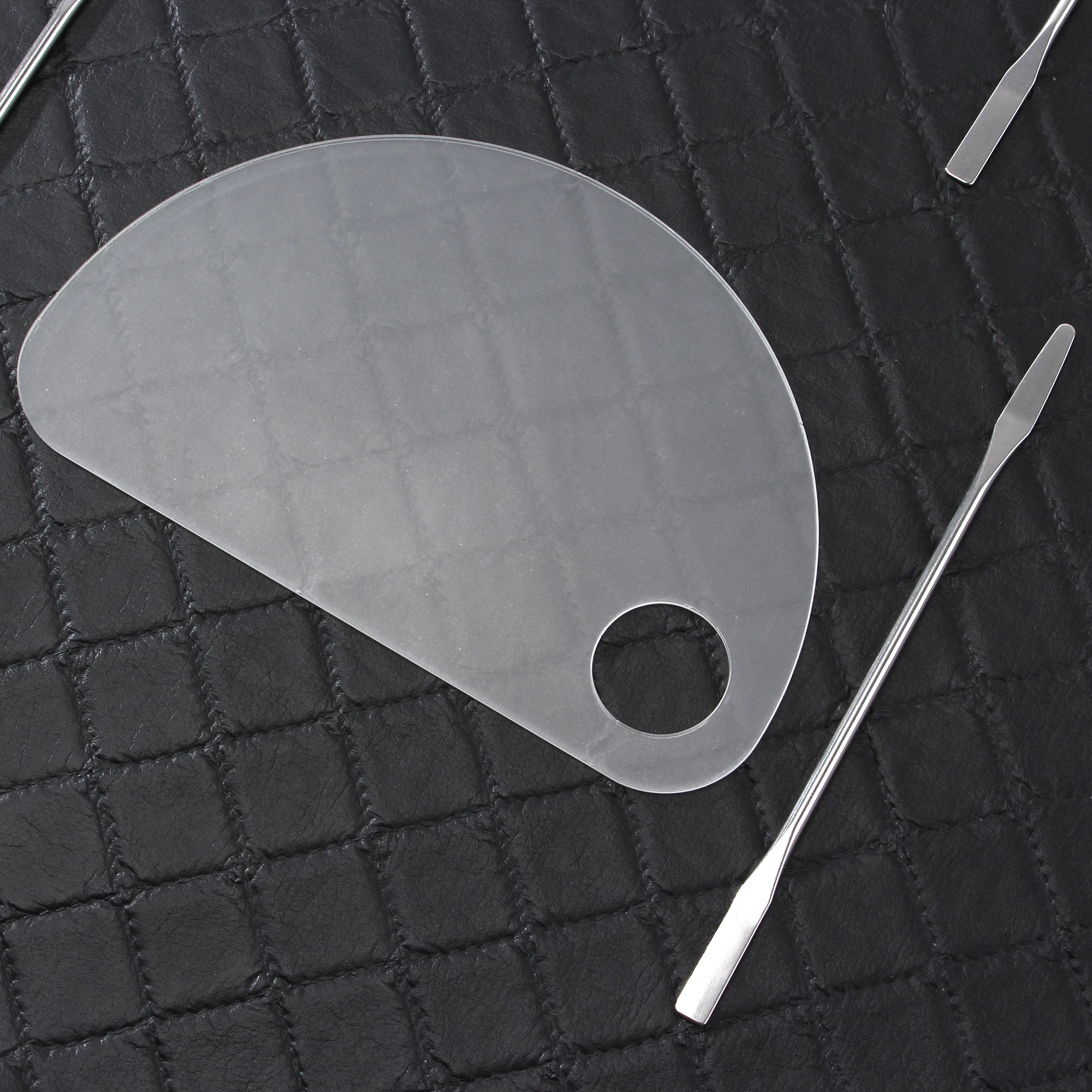 Акриловая прозрачная палитра для макияжа миксер из нержавеющей стали рисования