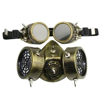 hot newest steampunk mask set masquerade gas face mask cosplay costume party steampunk goggles glasses cosplay punk glasses