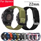 22 мм ремешок для часов Garmin Fenix 6 5 Plus quatix 5 sapphire forerunner945 ремешок для часов нейлоновый браслет