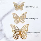 12 шт., декоративные бабочки для украшения торта