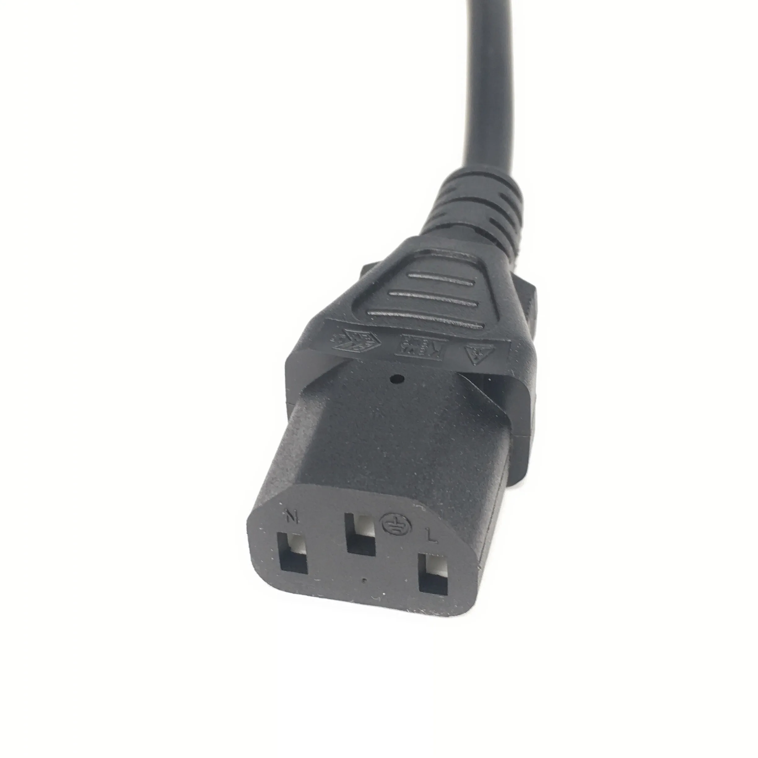 CEE7/7 к IEC C13 шнуры питания 10A/16A 250 В H05VV-F 0 75 мм кабель короткий силовой провод Schuko to