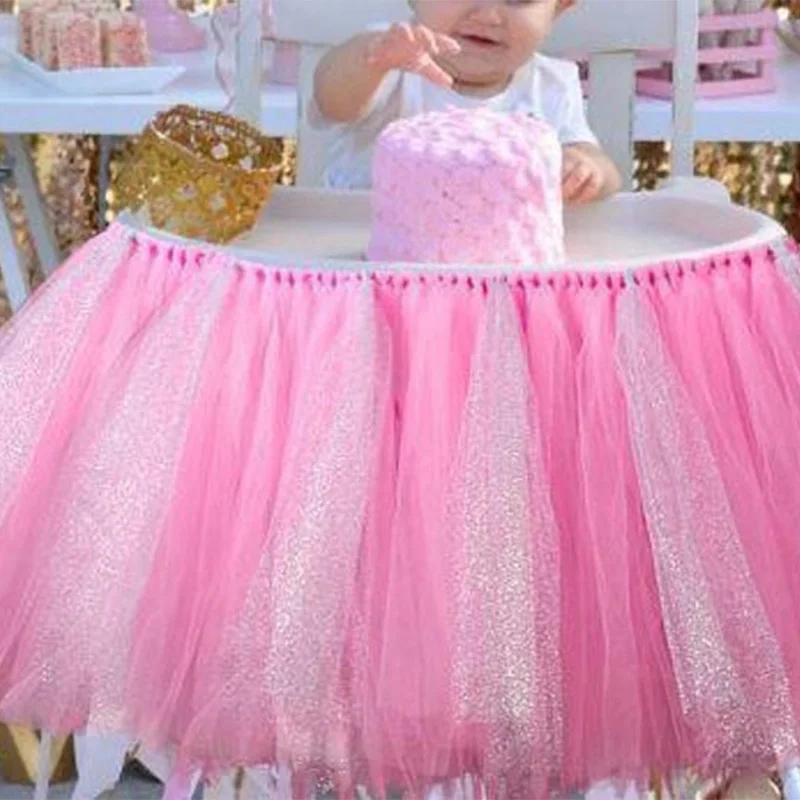 Юбка пачка для стульев юбка маленьких мальчиков и девочек первый день рождения