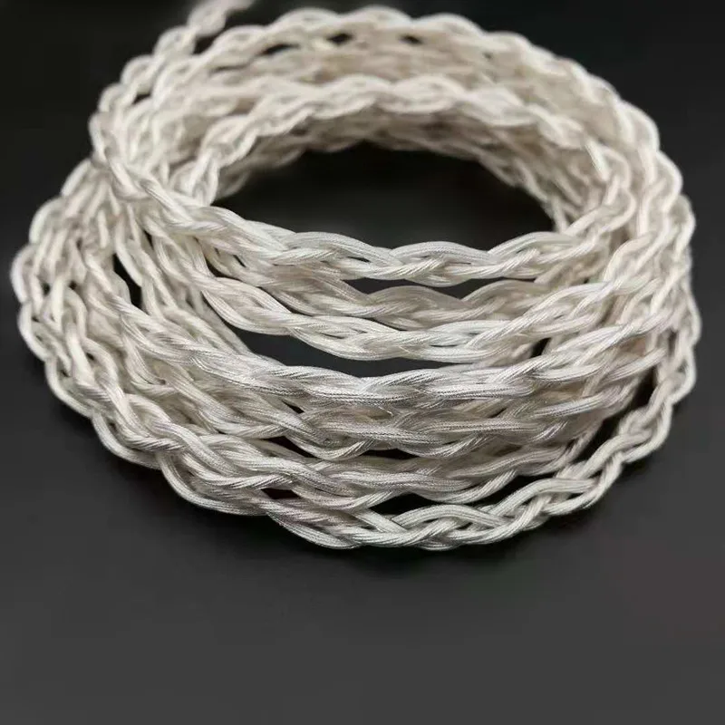 7n OCC silver-plated wire 4 share headphone upgrade line 252 core OD: 4.5-5.0