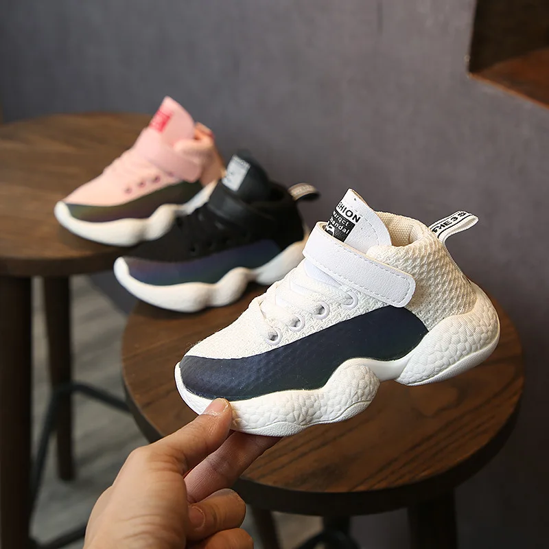 Детские осенние кроссовки 2019 обувь с высоким берцем для девочек спортивная в