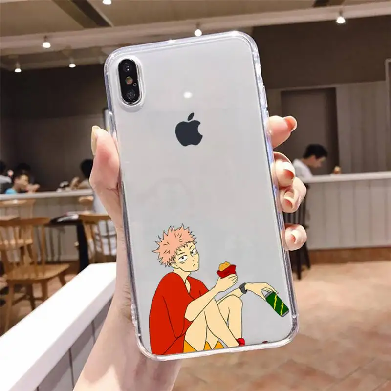 

Jujutsu Kaisen Anime comics fashion luxury Phone Case shell Transparent for iPhone 6 7 8 11 12 s mini pro X XS XR MAX Plus