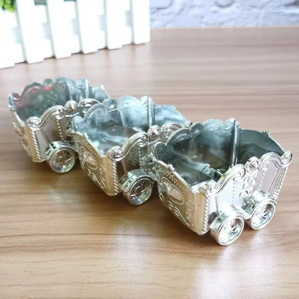 Креативная мини-вагонетка с гальваническим покрытием Золотая и серебряная