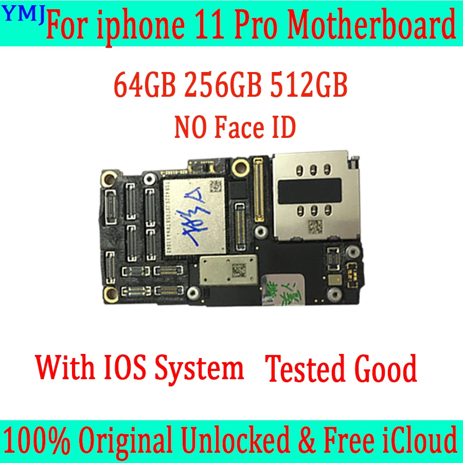 

Good Tested For iPhone 11 Pro Clear icloud ID Mainboard Without/With Face ID For iPhone 11pro Motherboard 64GB 256GB LTE 4G
