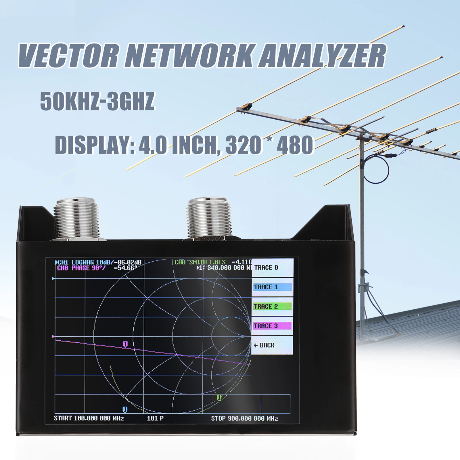 Векторный анализатор сети 3G S A 2 NanoVNA V2 цифровой нано тестер MF HF VHF UHF USB логической