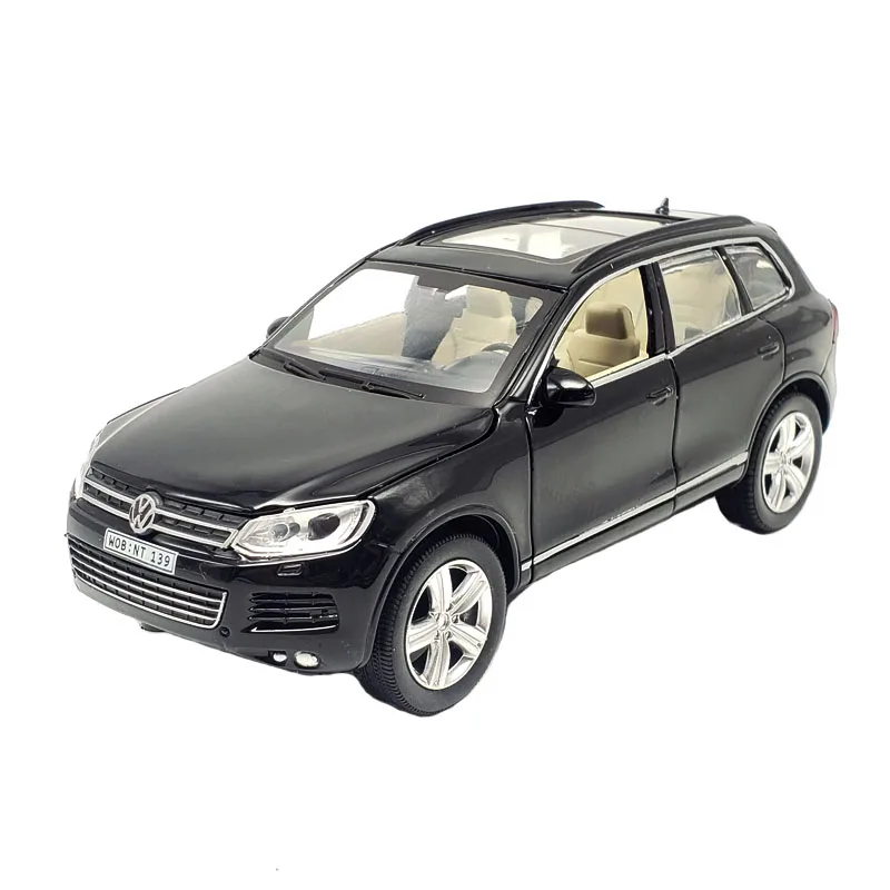 New 1:32 Volkswagen Touareg Acousto-optic Alloy Car Model With Pull Back For Kids Toy Birthday Gift Original Box | Игрушки и хобби