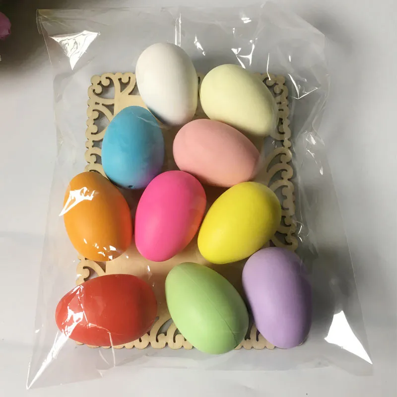 10-20 шт./лот реалистичные пластиковые пасхальные яйца для самостоятельной