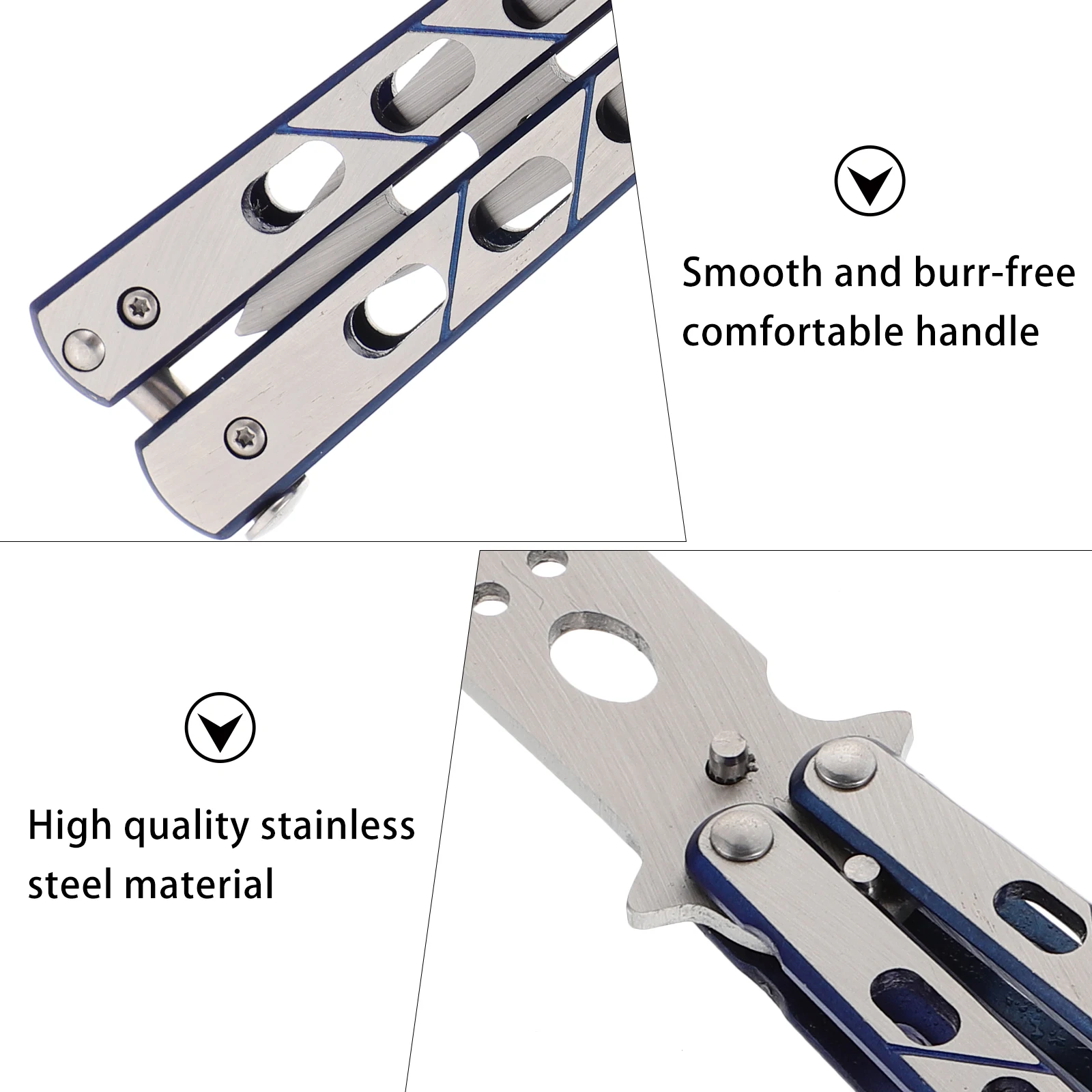 

1pc Butterfly Cutter Lightweight Portable Hollow Handle Butterfly Cutter Trainer