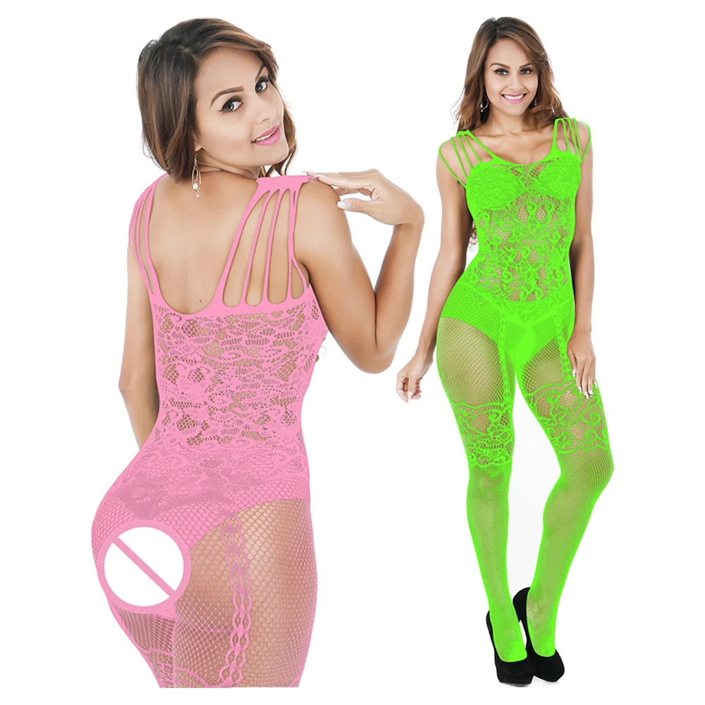 Женское сексуальное женское белье костюм без косточек боди в сетку Babydoll Боди
