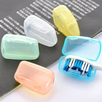 5pcsbag colorful travel toothbrush head cover case cap hike camping brush cleaner protector to storage toothbrush head