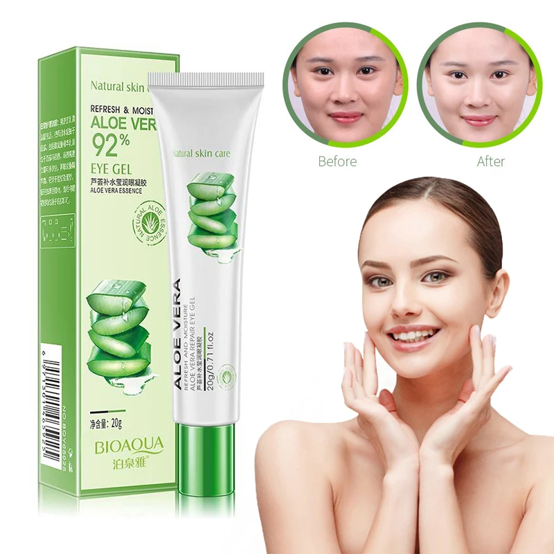 

20g Aloe Vera Moisturizing Eye Cream Remove Dark Circles Puffiness Anti Wrinkles Remove Eye Bags Anti-Aging Eye Creams TSLM2