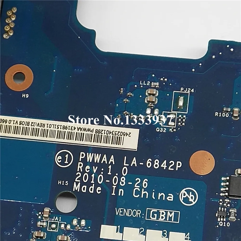 K000111440 PWWAA LA 6842P материнская плата для ноутбука Toshiba C660 C665 Материнская DDR3 HM55