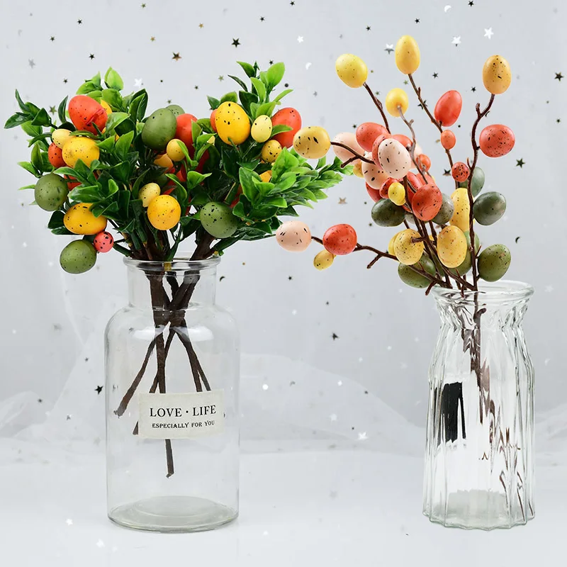 1 шт. пасхальное яйцо дерево креативные ветки окрашенные яйца искусственные