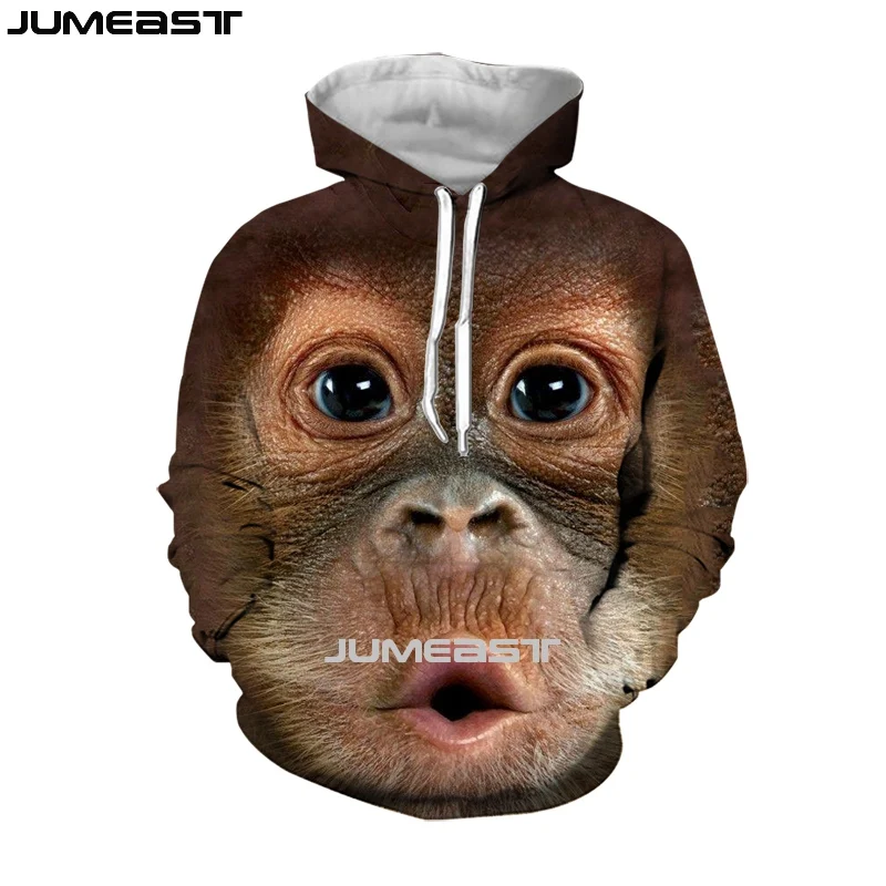 

Jumeast Men Women 3D Sweatshirt Gorilla And Monkey Oversized Coat Streetwear Casual Pullover Fashion Funny Spring Autumn Hoodies