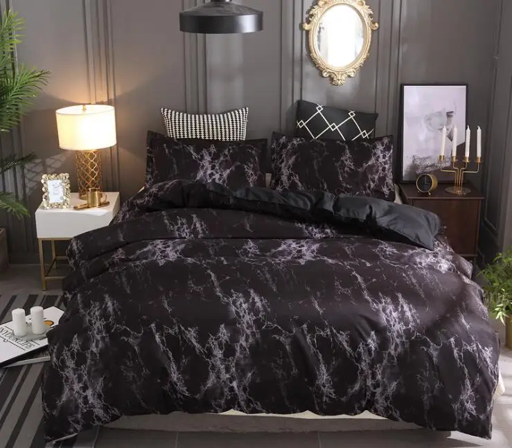

Marbled Designs Duvet Cover Set Includes Duvet Cover With Pillowcases Without Filler Polyester Beddings Ins Hot
