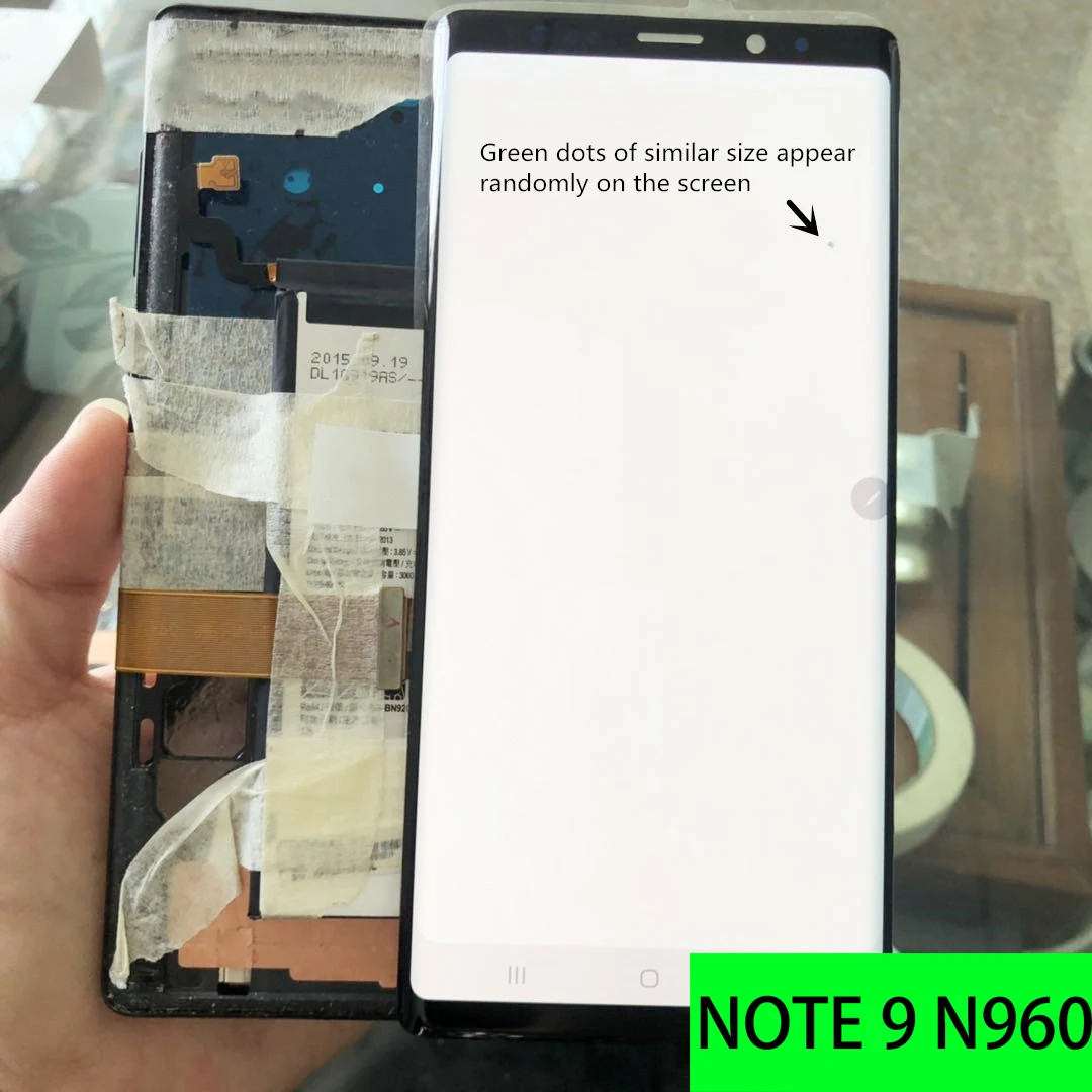Оригинальный дисплей dot AMOLED 6 4 ''Note 9 ЖК-рамка для SAMSUNG GALAXY Note9 N960 N960F сенсорный