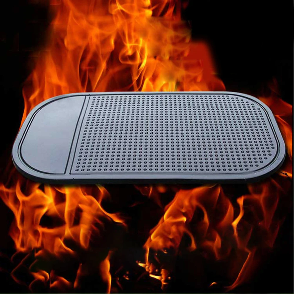 

1pc Car Anti-skid Mat Car Perfume Storage Sticker Black Anti-Slip Mat Pad Good Decoration For Car Home Office 13*7cm