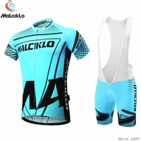 malciklo mens cycling wear absorbing sweat sunscreen fringe geometry new cycling jersey mtb bicycle clothing blue road riding