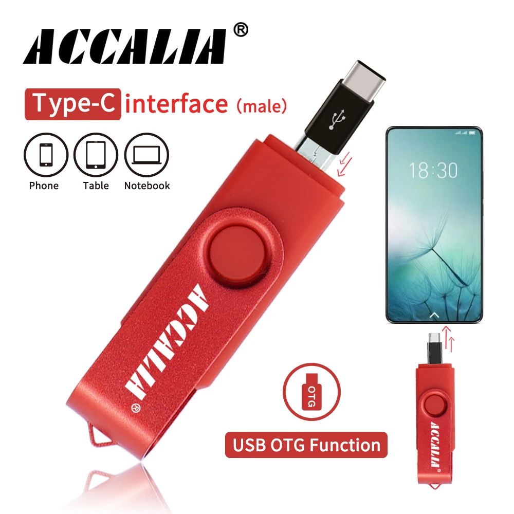 Металлический OTG cle usb flash drive 64 Гб 128 Тип c Флеш накопитель 32 оперативной памяти 16