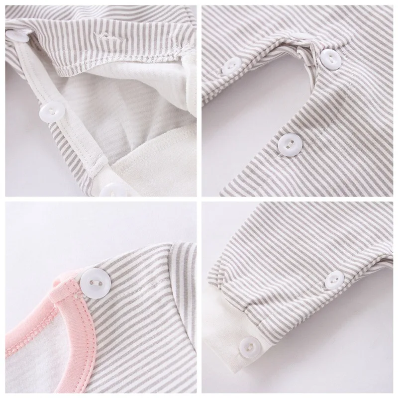 Комбинезоны для младенцев х/б с длинным рукавом на возраст 0 12 месяцев|Ромперы| |