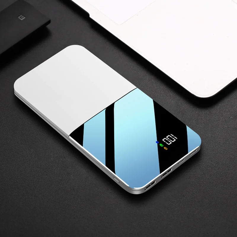 

10000mah power bank external charger for fast charging PoverBank 2USB LED external display can be used for Iphone, Xiaomi, Samsu