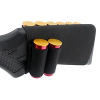 military tactical 8 shell holder cartridge bullet ammo carrier 12ga 12 gauge shotgun buttstock pouch hunting accessories