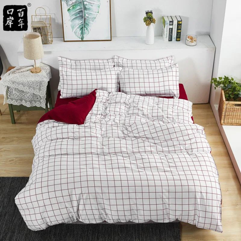 Постельное бельё 4 шт./компл. 24 Стиль Простыня наволочка и пододеяльник наборы