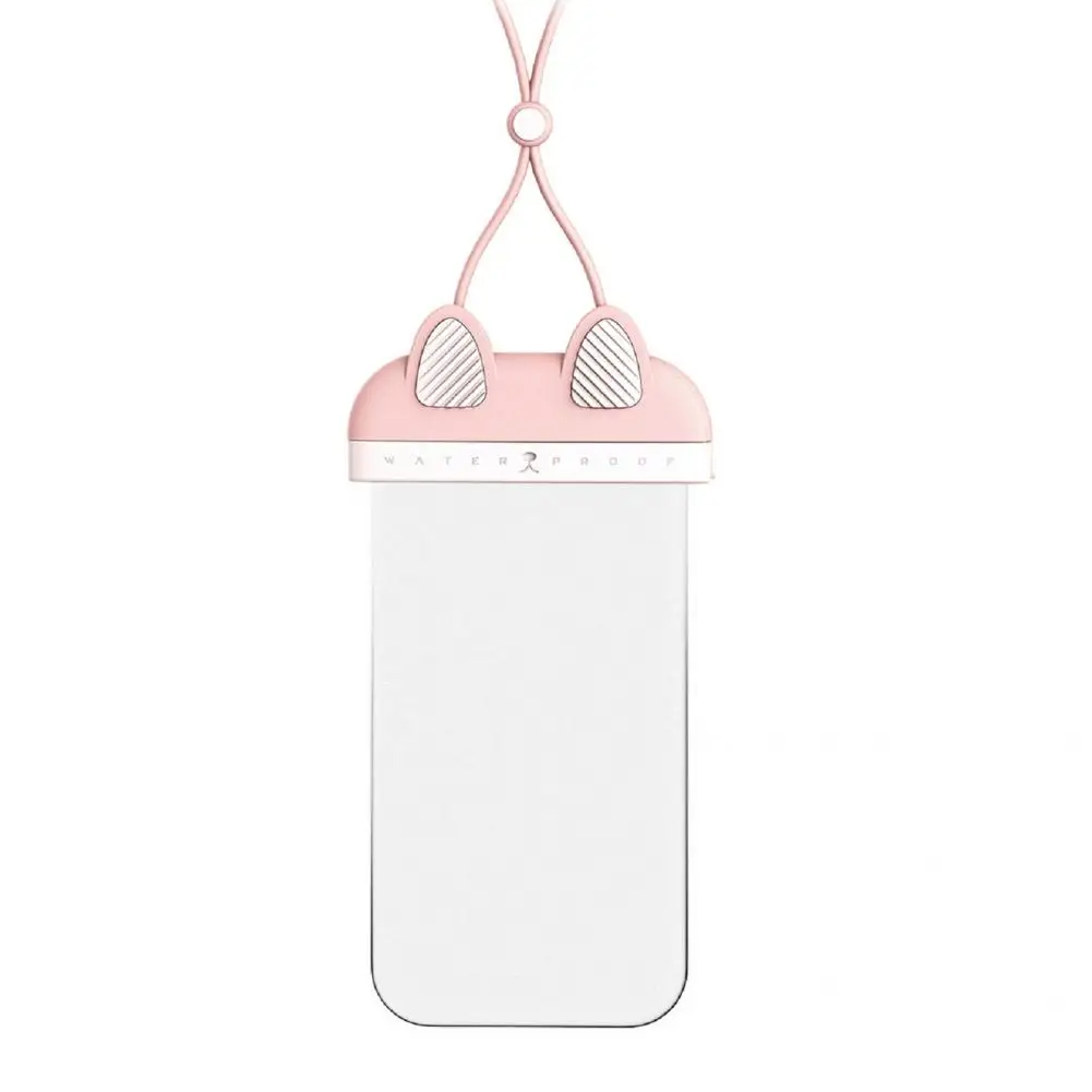 

Cartoon Useful IP68 Hanging Swimming Phone Pouch with Hanging Strap Underwater Pouch Dust-proof for Swimming