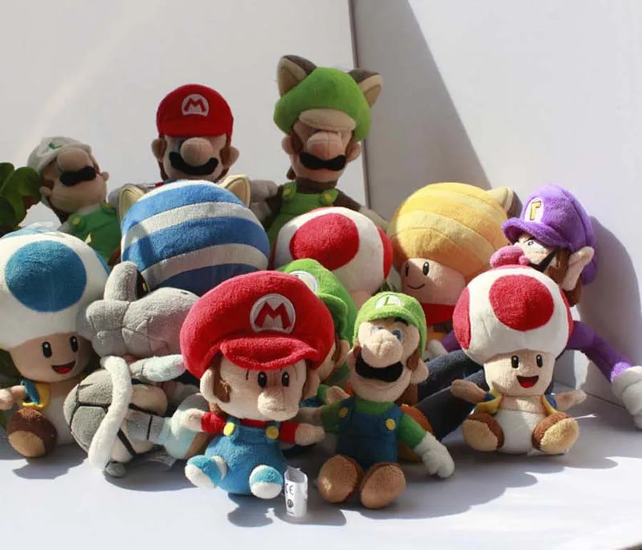 Оригинал Bros. Мягкая плюшевая игрушка для принцессы Yoshi Дракон Toad|Персонажи