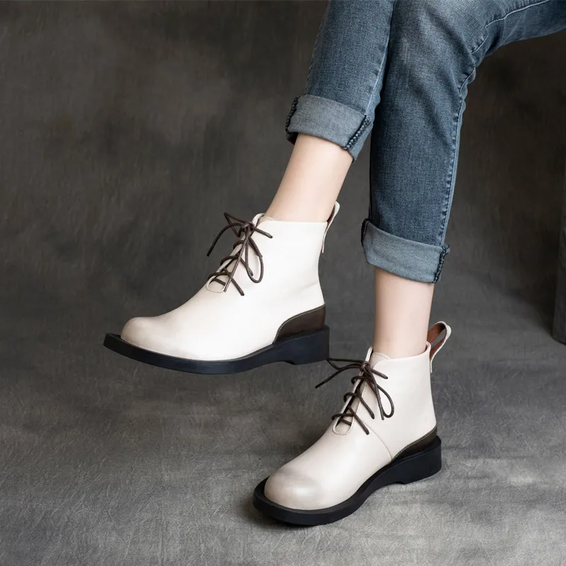 

New Women Boots Short Winter Flat Shoes Flat Round Rubber Women's Shoes Comfortable Casual Woman Shoes