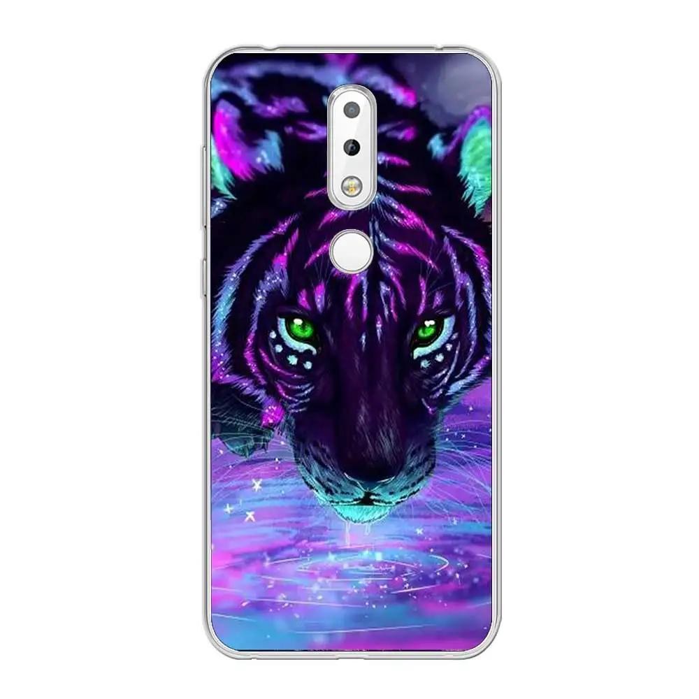 Мягкий силиконовый прозрачный ТПУ чехол для телефона Nokia X7 X6 X5 X3 с изображением