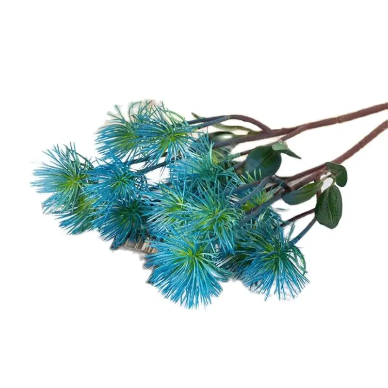 

5Pcs Fake Single Stem Dandelion (8 Heads/Piece) 15.35" Length Simulation Plastic Spray Color Flowers for Wedding Centerpiece